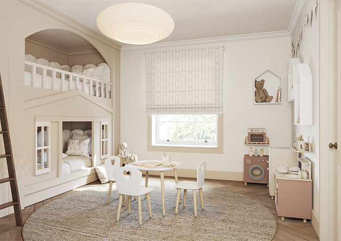 Dasching About, Sausage Stripe Biscuit - Twist&Fit Roman Blind - Image 6